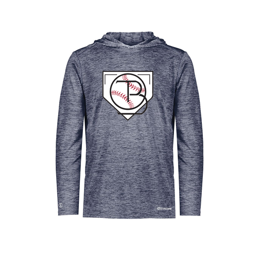 [FOLHCGNV-YS-LOGO1] Decker Youth Charge Hoodie (Youth S, Navy, Logo 1)