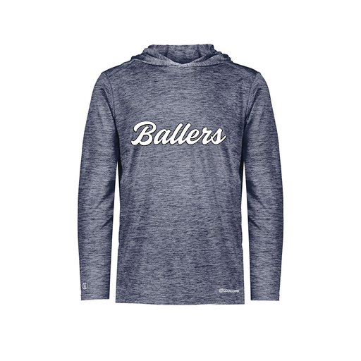 [FOLHCGNV-YS-LOGO3] Decker Youth Charge Hoodie (Youth S, Navy, Logo 3)