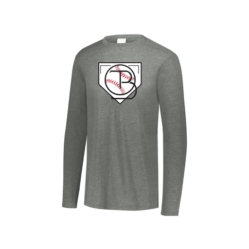 [FTLCUBGY-YS-LOGO1] Decker Youth Tri-Blend T-Shirt - Long Sleeve (Youth S, Gray, Logo 1)